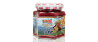 geleia uva diet.jpg - Ingredientes : Polpa de Uva; Água; EDULCORANTES: Sorbitol; Sucralose; GELIFICANTE: Pectina Cítrica ACIDULANTE: Ácido Cítrico; CONSERVADOR: Sorbato de Potássio. 